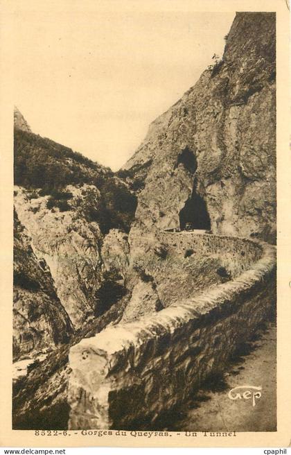 CPA Gorges du Queyras Un Tunnel