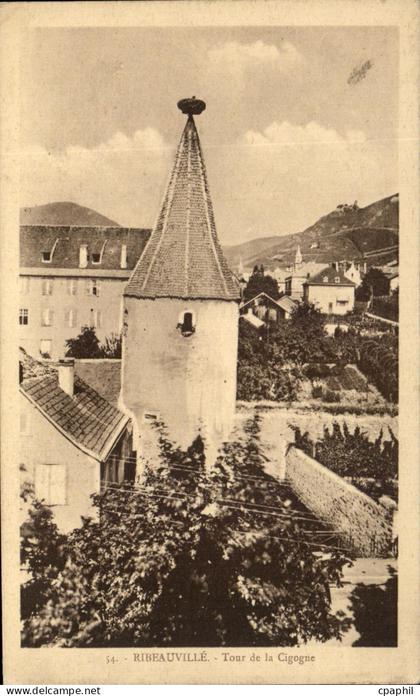 CPA Ribeauville Tour de la Cigogne