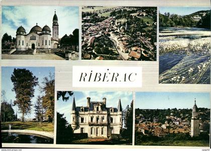 CPSM RIBERAC vue générale église sous-préfecture