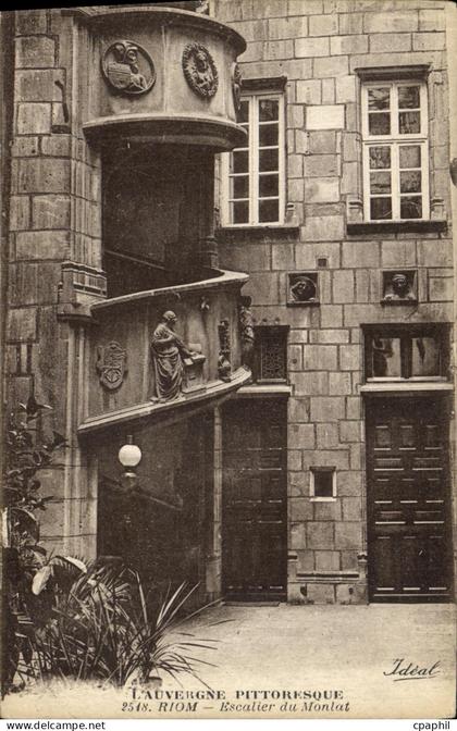 CPA L Auvergne Riom Escalier du Monlat