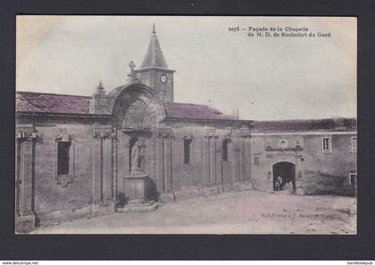 Vente immediate Facade de la Chapelle de Notre Dame de Rochefort du Gard (Ed. Bernard  Ref 40378)