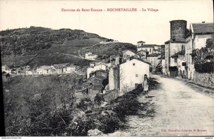 CPA Environs de Saint Etienne Rochetaillee Le Village