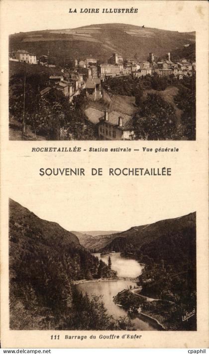 CPA Rocehetaillee Station estivale Vue Generale Souvenir De Rochetaillee