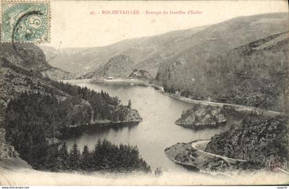 CPA Rochetaillee Barrage du Gouffre d'Enfer