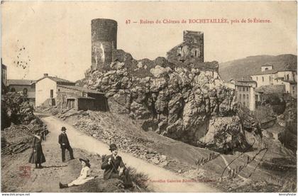 Rochetaillee, Ruines du Chateau, pres de St-Etienne