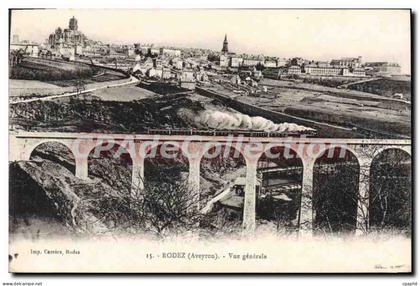 CPA Rodez Aveyron Vue generale