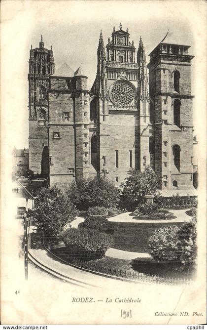 CPA Rodez La Cathedrale