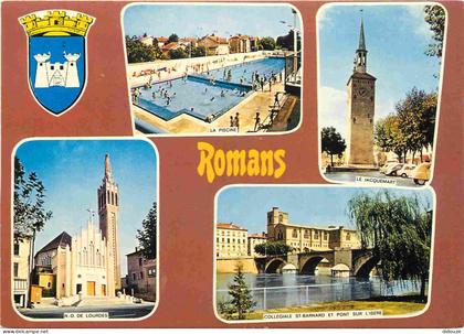 Carte Postale - 26 - Romans sur Isere - Multivues - Blasons - CPM - Voir Scans Recto-Verso - Poscard - Carta Postal -  P
