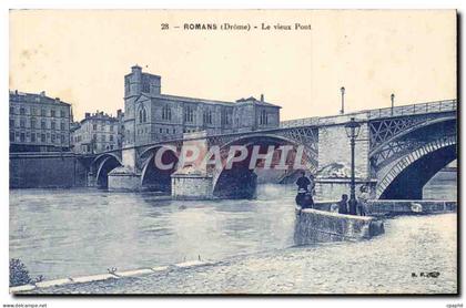 Romans sur Isere - Le Vieux Pont - CPA
