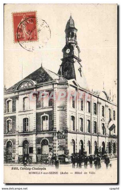 Romilly sur Seine - L'Hotel de Ville CPA