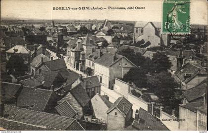 Romilly sur Seine - Panorama cote Ouest CPA