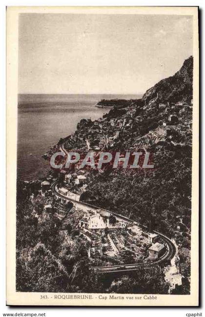 CPA Roquebrune Cap Martin vue sur Cabbe