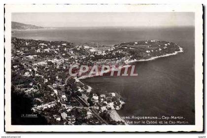 CPA Roquebrune Cap Martin Vue Sur le Cabbe et le Cap Martin