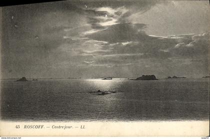 CPA Roscoff Contre jour