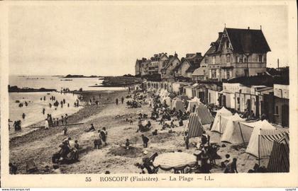 CPA Roscoff Finistere la plage