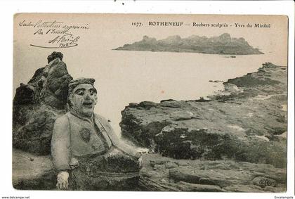 CPA-Carte Postale France-Rotheneuf-Rochers Sculptés-1908-  VM20012