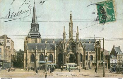 CPA Roubaix Eglise St Martin