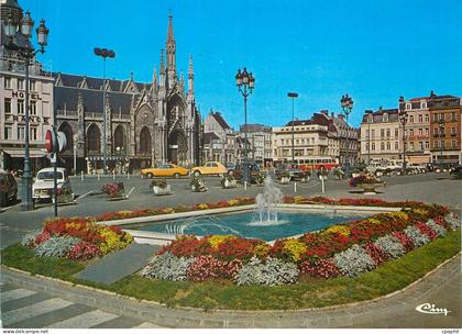 CPM Roubaix (Nord) Grand'PLace de Roubaix Eglise St Martin