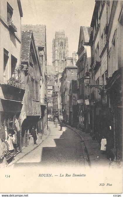 CPA Rouen La Rue Damiette