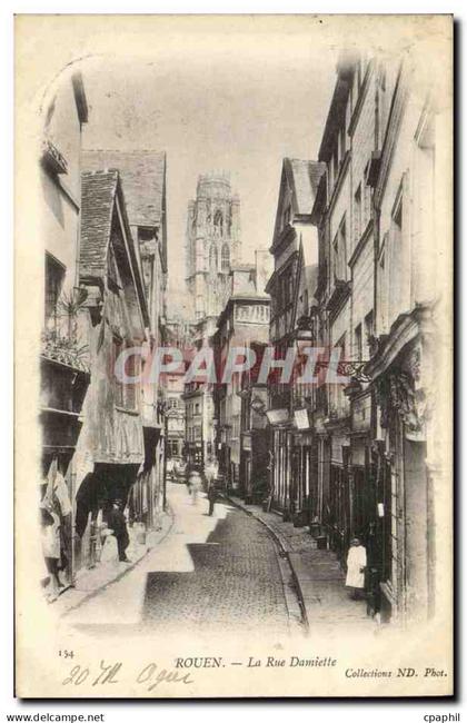 CPA Rouen La Rue Damiette