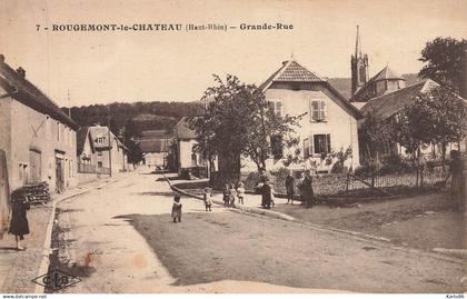 rougemont le château * grande rue du village * villageois