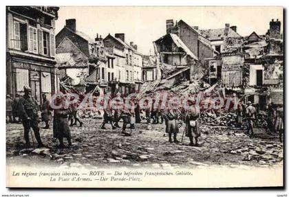 CPA Roye La Place d'Armes