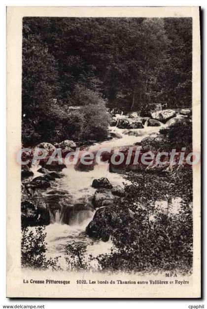 CPA bords du Thaurion entre VALLIERES et ROYERE