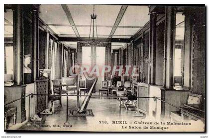 Rueil - Chateau de la Malmaison - Salon de Musique Harpe - CPA