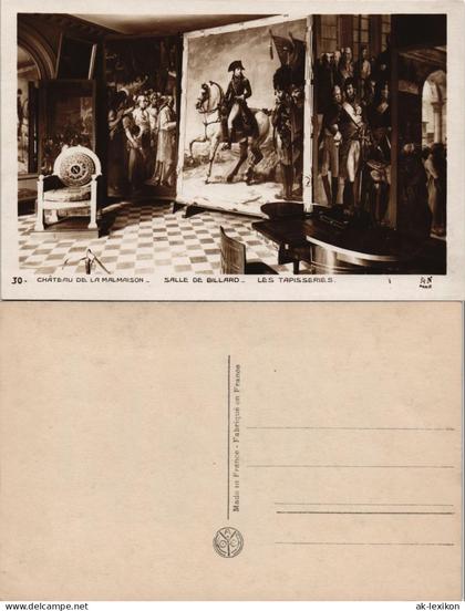 Rueil-Malmaison CHÂTEAU DE LA MALMAISON SALLE DE BILLARD LES TAPISSERIES 1930