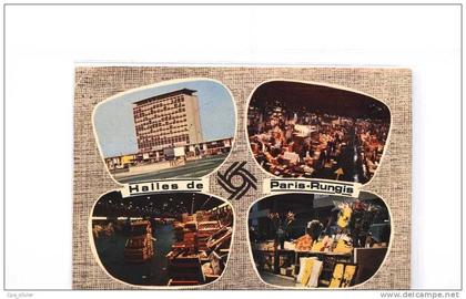 94 RUNGIS Halles de Paris Rungis, Multivue, Tour Administrative, Pavillon Marée, Fruits, ed PI 124, CPSM 10x15, 197?