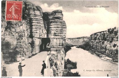 CPA-Carte Postale France Route de Ruoms Tunnels 1909 VM56185