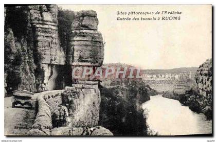 CPA Entree des tunnels a Ruoms