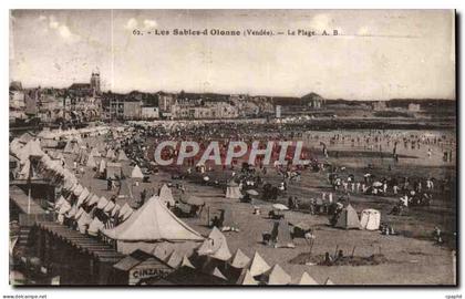 CPA Les Sables d'Olonne La plage
