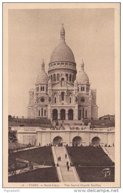 cp , 75 , PARIS , Sacré-Coeur