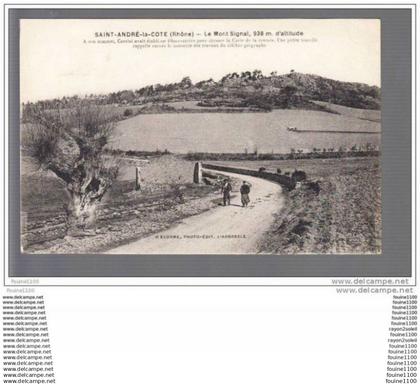 carte de saint andré la côte  le mont signal ( recto verso )