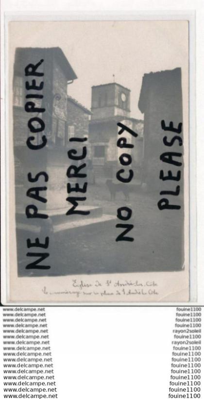 carte photo de SAINT ANDRE LA COTE  ( recto verso )