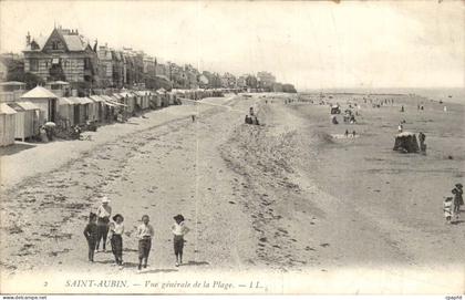 Saint Aubin CPA Vue generale de la plage