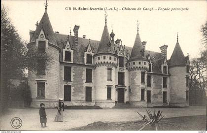 CPA Saint Avertin L et L Chateau de Cange Facade principale