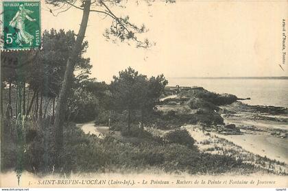 CPA Saint Brevin L'Ocean (Loire Inf) Le Pointeau Rochers de la Pointe et Fontaine de Jouvence