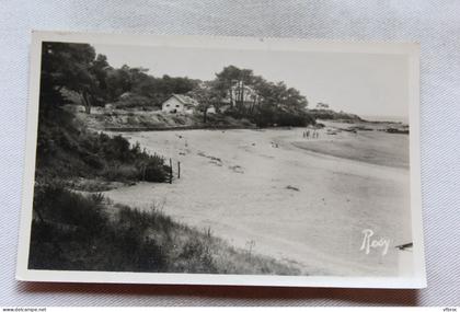 Cpsm, Saint Brévin les Pins, au Pointeau, vue d'ensemble de la plage, Loire Atlantique 44