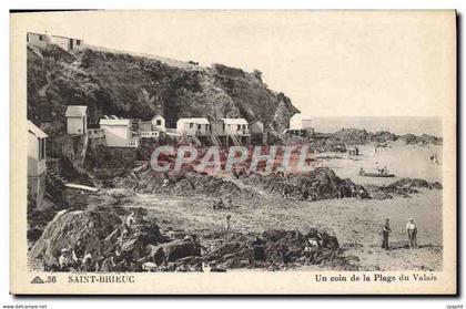 CPA Saint Brieuc Un coin de la Plage du Valais