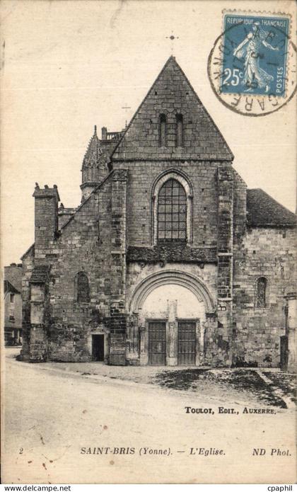 CPA Saint Bris L'Eglise
