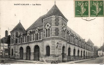 CPA Saint Calais Les halles