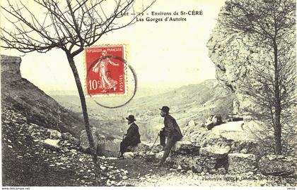 Carte Postale ANCIENNE de  SAINT - CERE (Environs) / les gorges d'Autoire