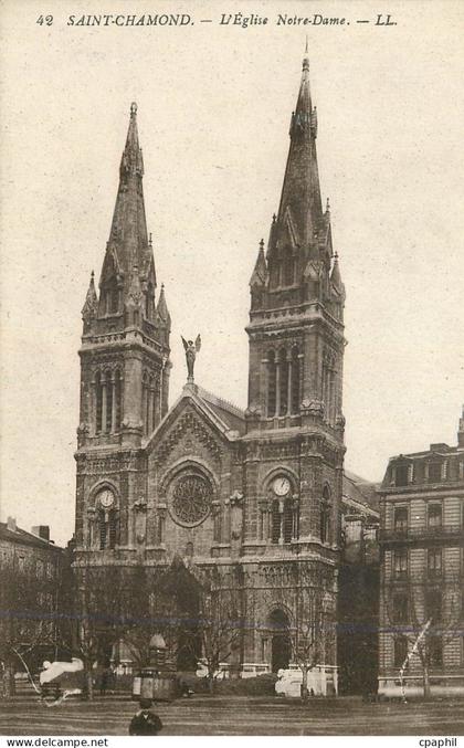 CPA Saint chamond l eglise notre dame