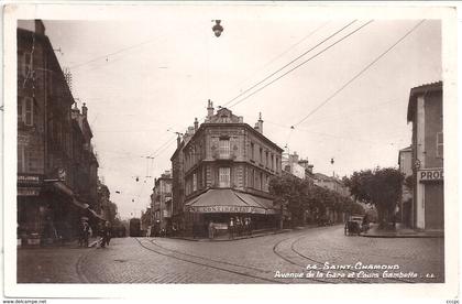 CPSM Saint-Chamond Avenue de la Gare et Cours Gambetta