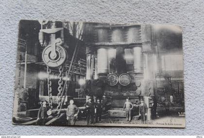 Saint Chamond, aciéries de la marine, usines, presse de 6000 tonnes, Loire 42