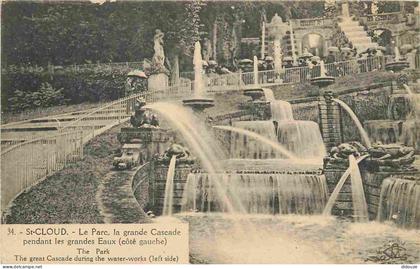 92 - Saint Cloud - Parc de Saint Cloud - La Grande Cascade - CPA - Voir Scans Recto-Verso