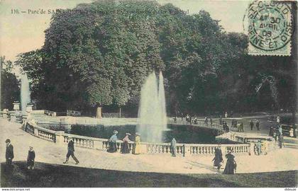 Carte Postale Ancienne - 92 - Saint Cloud - Parc de Saint Cloud - Animée - Colorisée - CPA - Oblitération ronde de 1906