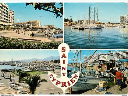 66 - Saint Cyprien - Multivues - Bateaux - CPM - Voir Scans Recto-Verso
